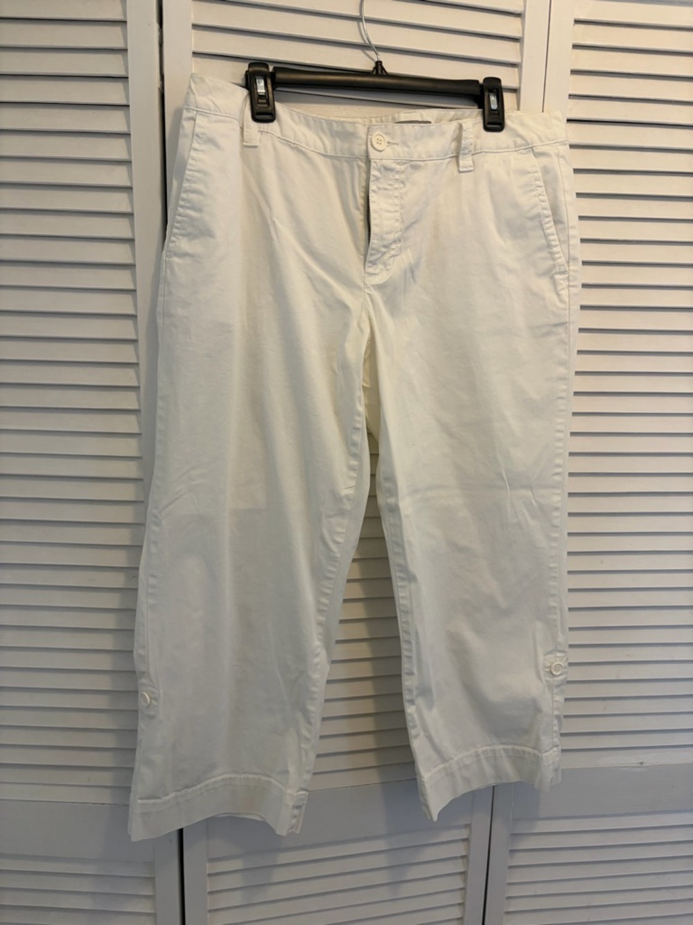 Liz Claiborne White Straight-Leg Pants